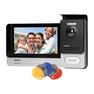 Zestaw wideo domofonowy Philips WelcomeEye Touch, monitor 7" z panelem dotykowym i pamięcią  531101/ORN