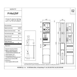 Złącze kablowo-pomiarowe P1-Rs/LZV/F+ keramzyt;  R1D51-0001-003/INC