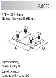 Złącze kontrolne ocynk ogniowy; R.8006, PAWBOL  R.8006/PAW