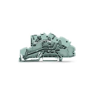 Złączka instalacyjna piętrowa; z otworem montażowym; 2,5 mm2; L; Push-in CAGE CLAMP®; 2,50 mm2; szary, TOPJOBS; 2003-7650, WAGO  2003-7650/WAG