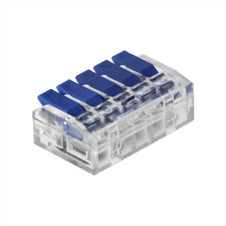 Złączka instalacyjna zaciskowa 5-przewodowa; na dowolny przewód 0,75-4mm2; IEC 450V/32A; 10 szt.  OR-SZ-8017/5/10/ORN