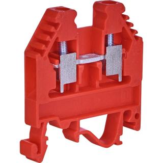 Złączka szynowa gwintowa 4mm2 czerwona (plus DC); VS 4 PA+; 003901039, ETI POLAM  003901039/ETI