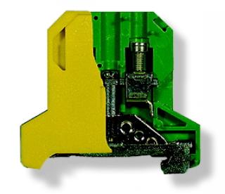 Złączka szynowa gwintowa ochronna ZSO1-4.0 żółto-zielona (Opk. = 50 szt.)  14313319/SIM