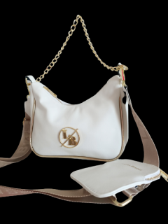 Piękna torebka  Laura Biaggi listonoszka crossbody Bag biała
