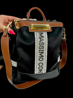 Plecak  torebka Massimo Contti czarny kolekcja premium