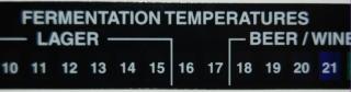 Termometr ciekłokrystaliczny 0-32C Brewferm