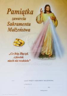 Pamiątka zawarcia sakramentu małżeństwa (2)