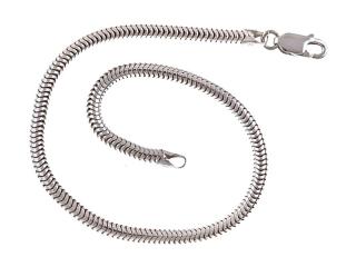 Bransoleta Srebrna Snake gruby Wąż prawdziwy (300) b0107