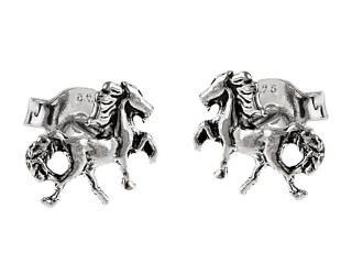Kolczyki srebrne koń konik k1774 - 0,6g.