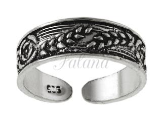 Pierścionek srebrny na palec u stopy róża ps034 - 1,6g.