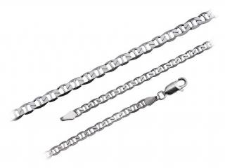 srebrny łańcuch Marina, mariner, Gucci (060) ml300 - 3,6g.