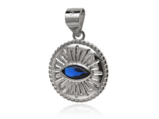 Wisiorek, medalion srebrny Oko opatrzności w0565 - 1,3 g.