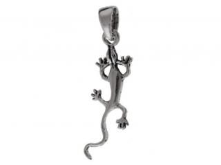Wisiorek srebrny gekon jaszczurka w0262 - 0,7g.