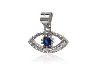 Wisiorek srebrny Oko proroka, oko opatrzności amulet w0610 - 1,1 g.