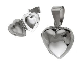 Wisiorek srebrny otwierane serce sekretnik w0409 - 2,9g.