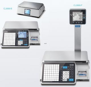 Waga drukująca etykiety CAS CL3000 15P wyświetlacz na wysięgniku