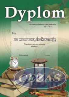 DYPLOM ZA WZOROWĄ FREKWENCJĘ (DYP019) DYPLOM ZA WZOROWĄ FREKWENCJĘ (DYP019)