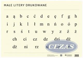 MAŁE LITERY DRUKOWANE  PLANSZA DWUSTRONNA (PLA360) MAŁE LITERY DRUKOWANE  PLANSZA DWUSTRONNA (PLA360)