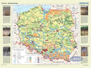 MAPA POLSKA - RODZAJE GLEB (SOS045) MAPA POLSKA - RODZAJE GLEB (SOS045)