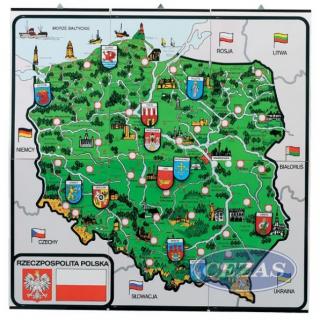 MAPA POLSKI II DLA NAJMŁODSZYCH  ZESTAW PLANSZ(PLA005) MAPA POLSKI II DLA NAJMŁODSZYCH  ZESTAW PLANSZ(PLA005)