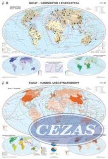 MAPA ŚWIAT -GÓRNICTWO I ENERGETYKA/HANDEL  MIĘDZYNARODOWY  (GMA035) MAPA ŚWIAT -GÓRNICTWO I ENERGETYKA/HANDEL  MIĘDZYNARODOWY  (GMA035)