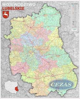 MAPA  WOJEWÓDZTWO LUBELSKIE (GMA190) MAPA  WOJEWÓDZTWO LUBELSKIE (GMA190)