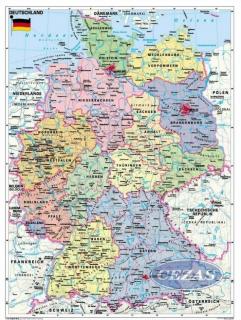 NEUE RECHTSCHREIBUNG / DEUTSCHLAND POLITISCH PLANSZA DWUSTRONNA  (PLA215) NEUE RECHTSCHREIBUNG / DEUTSCHLAND POLITISCH PLANSZA DWUSTRONNA  (PLA215)