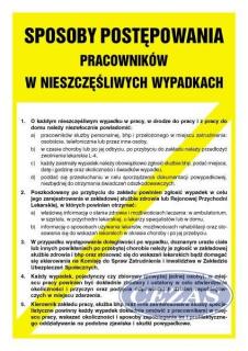 SPOSOBY POSTĘPOWANIA PRACOWNIKÓW W NIESZCZĘŚLIWYCH WYPADKACH (WYP417) SPOSOBY POSTĘPOWANIA PRACOWNIKÓW W NIESZCZĘŚLIWYCH WYPADKACH (WYP417)