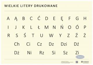 WIELKIE LITERY DRUKOWANE  PLANSZA DWUSTRONNA (PLA359) WIELKIE LITERY DRUKOWANE  PLANSZA DWUSTRONNA (PLA359)