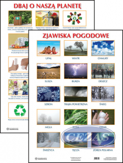 ZJAWISKA POGODOWE /DBAJ O NASZĄ PLANETĘ PLANSZA DWUSTRONNA  (PLA331) ZJAWISKA POGODOWE /DBAJ O NASZĄ PLANET PLANSZA DWUSTRONNA  H (PLA331)