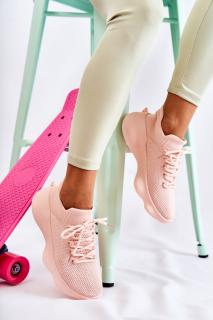 Wsuwane Buty Sportowe Damskie Różowe Dalmiro