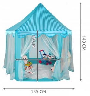 Namiot dla dzieci do ogrodu lub domu niebieski