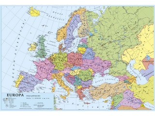 PODKŁAD NA BIURKO - MAPA EUROPY