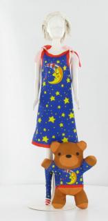 ZESTAW DLA ŚREDNIOZAAWANSOWANYCH - KOSZULA NOCNA W GWIAZDKI - DRESS YOUR DOLL