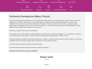 Sprzęt kosmetyczny Poznań - Hurtownia kosmetyczna i podologiczna Beleco