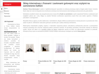 Firany i  zasłony gotowe, szyte na zamówienie -sklep internetowy DaReni