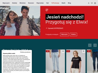 Sklep Wrangler, Lee, Vans, Levis - Elwix.pl - wyprzedaż markowych spodni