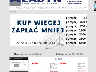 Aladyn Architektura Światła - sklep internetowy z oświetleniem i lampami Poznań