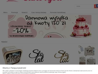 Dekoracje cukiernicze, waflowe na tort. Ozdoby na torty - Cake4you