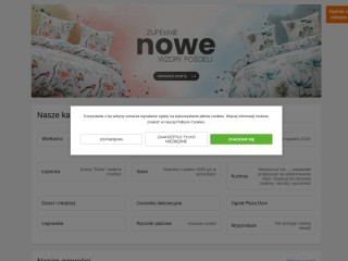 Pościel, ręczniki, firany, zasłony, obrusy, serwetki, bieżniki, koce, poszewki, prześcieradła - Skle