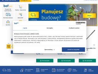 MATERIAŁY BUDOWLANE BAT skład budowlany sprzedaż materiałów Pomorskie Trójmiasto