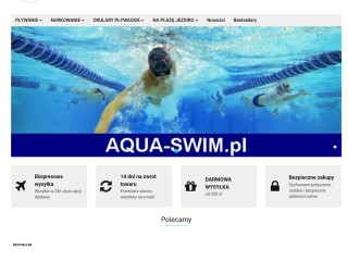 Sklep pływacki AQUA-SWIM.pl okulary pływackie płetwy stroje pływackie