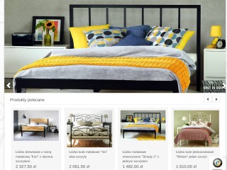 Łóżka do sypialni, metalowe, kute, nowoczesne, białe, producent, dolnośląskie - Sklep Artbed