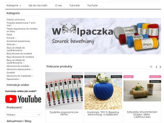 Pasmanteria Woolpaczka Sznurek bawełniany, włóczki, akcesoria do torebek, klapki, zamki, sklep ze sz