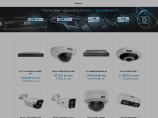 Sklep BCS – monitoring IP i CCTV. Kamery CVI, TVI, AHD