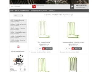 Heating elements - 4Sauna - Online Store.:
