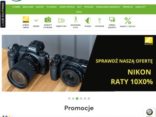 Lustrzanki cyfrowe Nikon, Canon, Sony, Olympus, aparaty kompaktowe, RTV, AGD – sklep fotograficzny o