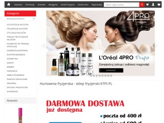 Hurtownia fryzjerska Duży wybór Duże promocje tania online Warszawa Kraków Katowice Wrocław