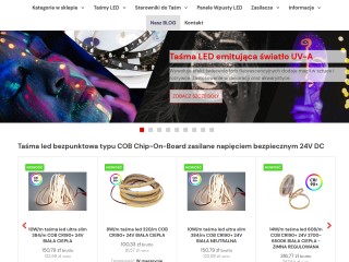 Sklep internetowy z oświetleniem led