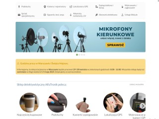 Sklep detektywistyczny, podsłuchy, kamery, wykrywacze, lokalizatory - Sklep AlfaTronik.com.pl